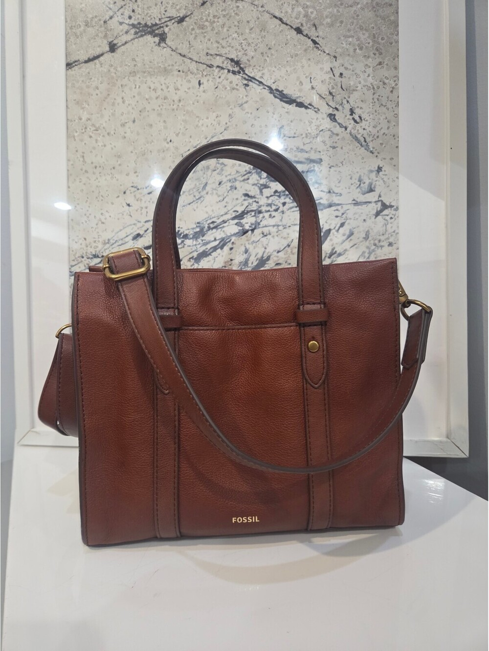 Fossil Kingston Leather Satchel